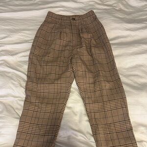 Woman’s Trousers - Brown Plaid